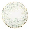 8 ASSIETTES SAUGE GREEN BLANCHES