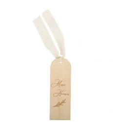 MARQUE-PAGE MERCI NOUNOU EN BOIS 15 X5C