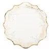 8 ASSIETTES FLEURS DES CHAMPS BLANCHES