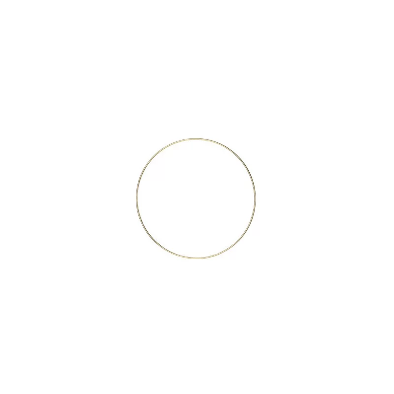 CERCLE A DECORER METAL OR DIAM 20CM