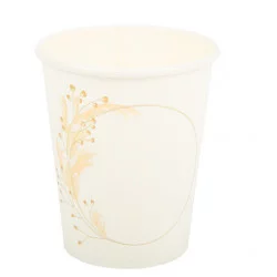 8 GOBELETS FLEURS DES CHAMPS BLANCS