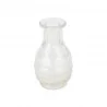 VASE GRAVURE ANCIENNE VERRE ROND 7,5X13