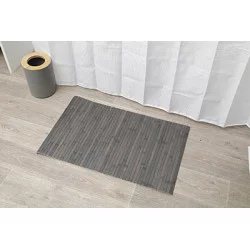 TAPIS BAMBOU GRIS ANTI-DERAPANT 50X8CM