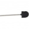 BROSSE WC NOIR MANCHE ACIER INOXYDABLE