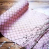 CHEMIN TABLE LIN ROSE POUDRE LOSANGES