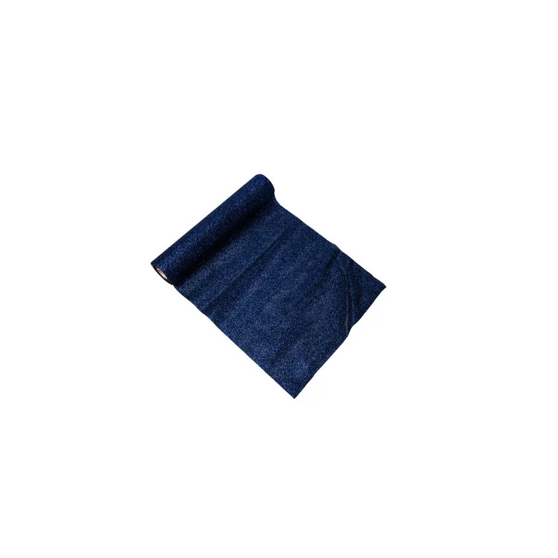 CHEMIN DE TABLE PAILLETTES BLEU MARINE