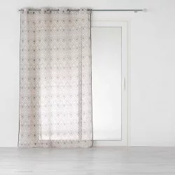 NALIKA CURTAIN 140x240CM LINEN EFFECT WOVEN PRINTED