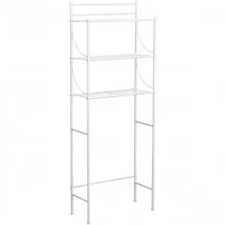 MEUBLE METAL BLANC 3 TABLETTES POUR TOIL