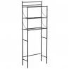 MEUBLE METAL NOIR 3 TABLETTES POUR TOILE