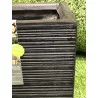 ZWARTE STREEP PLANTENBAK PM 50X23X23CM