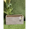JARDINIERE "STRIPE" TAUPE PM