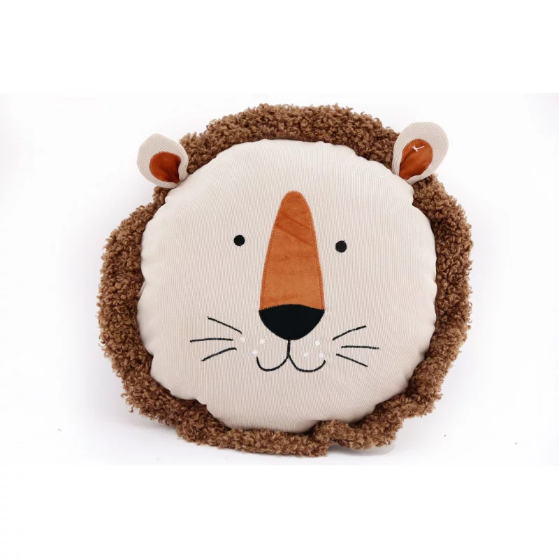 COUSSIN TÊTE DE LION D35cm