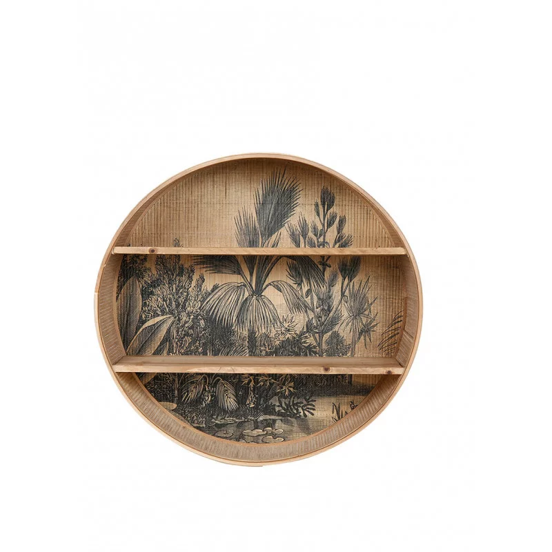ETAGERE MURALE PALMEO NOIR D50CM PM