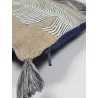 COUSSIN LEAVES NAVY 45X45 COTON ET LIN 3