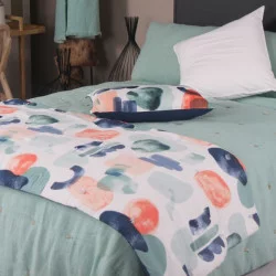 COUSSIN NUAGES ETHER 40X60CM COTON LAVE