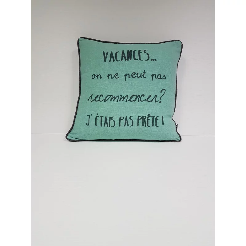 COUSSIN VACANCES ETHER 45X45CM COTON 240