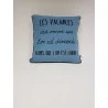COUSSIN VACANCES STONE BLUE 45X45CM COT
