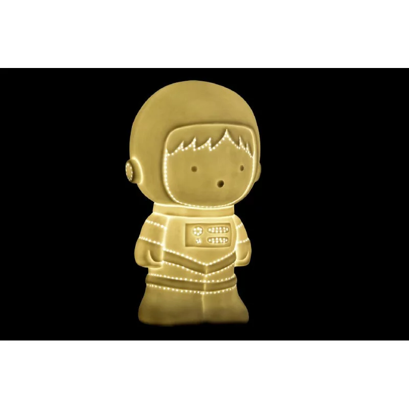 LAMPE ASTRONAUTE PORCELAINE 15.5x13.5x26cm