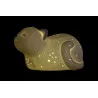 LAMPE LED PETIT CHAT PORCELAINE 23X16X13cm