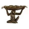 SINGE DORE AVEC FEUILLE 38X18X24 RESINE