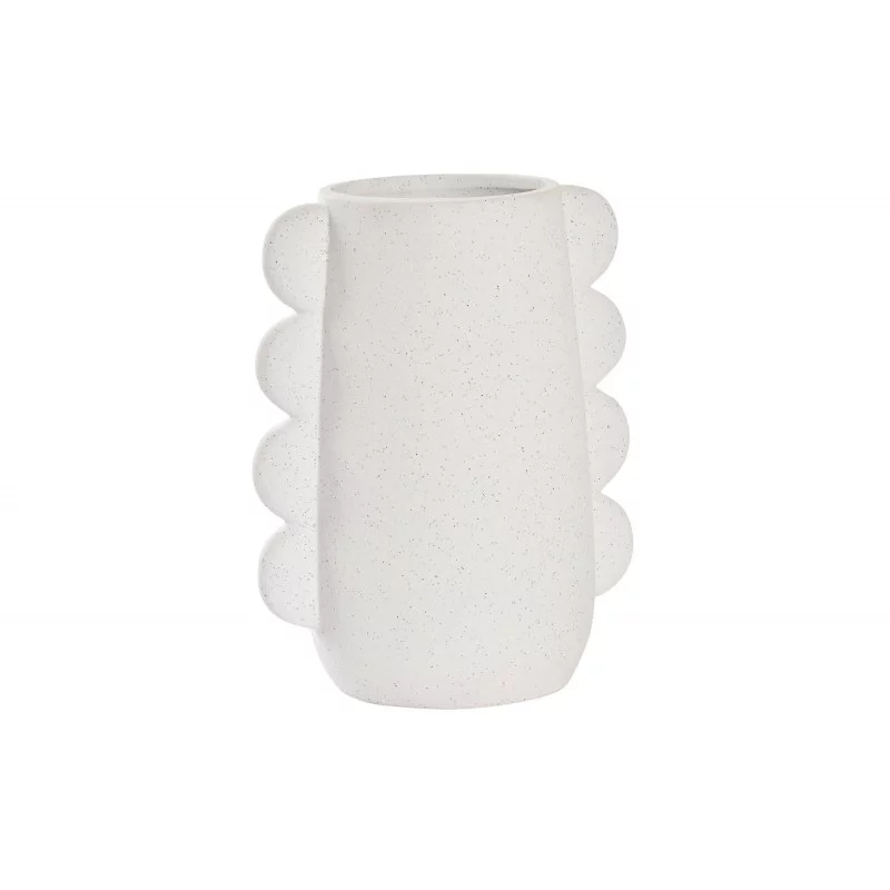 VASE BLANC NAIF CERAMIQUE 15X10,5X19