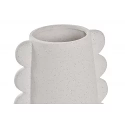 VASE BLANC NAIF CERAMIQUE 15X10,5X19