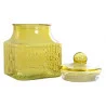 BONBONNIERE VERRE JAUNE CITRON 15,5X15,5 BONBONNIERE VERRE JAUNE CITRON 15,5X15,5