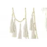 DECORATION MURALE PERLES ET MACRAME ECRU