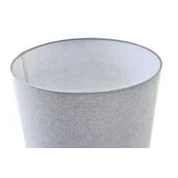 LAMPE ANTIQUE CÉRAMIQUE ABAT JOUR GRIS 38X38X57cm