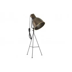 LAMPADAIRE TRÉPIED MÉTAL DORÉ 22X22X85cm