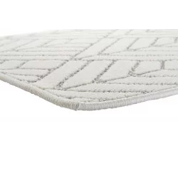 TAPIS DE COULOIR BLANC GRAPHIQUE 61X240X1cm