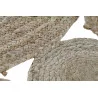 TAPIS JUTE ROND AJOURÉ D200X0,5cm