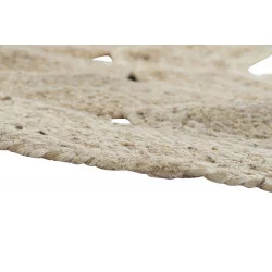 TAPIS JUTE ROND AJOURÉ D200X0,5cm