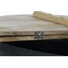 TABLE BASSE BOMBE METAL NOIR DESSUSPLATE TABLE BASSE BOMBE METAL NOIR DESSUSPLATE