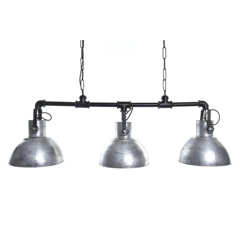 Plafonnier Detroit à trois têtes en zinc orientables Plafonnier Detroit à trois têtes en zinc orientables