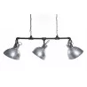 Plafonnier Detroit à trois têtes en zinc orientables Plafonnier Detroit à trois têtes en zinc orientables