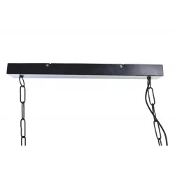 PLAFONNIER DÉTROIT TROIS TÊTES ZINC ORIENTABLES 122x29x42cm
