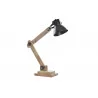 LAMPE INDUSTRIEL CHICAGO MÉTAL NOIR ET MANGUIER