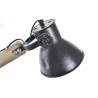 LAMPE INDUSTRIEL CHICAGO EN MÉTAL NOIR ET BOIS MANGUIER 50X15X65cm