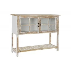 COMMODE VITREE EUGENIE 100X30X78 BLANCH
