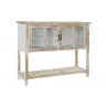 COMMODE VITREE EUGENIE 100X30X78 BLANCH