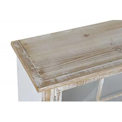 COMMODE VITREE EUGENIE 100X30X78 BLANCH