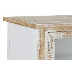 COMMODE VITREE EUGENIE 100X30X78 BLANCH