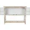COMMODE VITREE EUGENIE 100X30X78 BLANCH