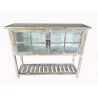 COMMODE VITREE EUGENIE 100X30X78 BLANCH