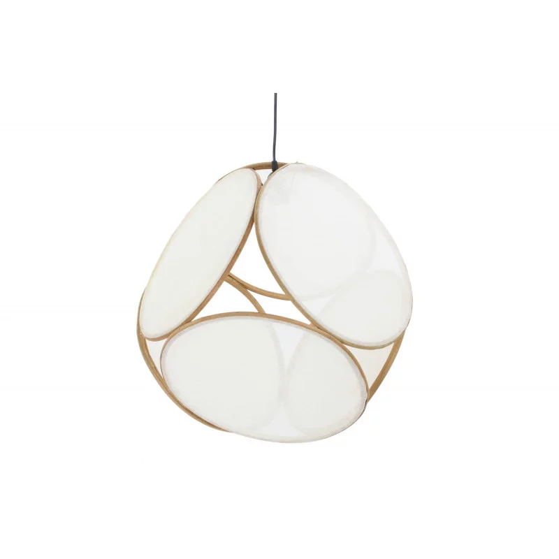 PLAFONNIER BAMBOU LIN 5 FACES 41X39X39cm