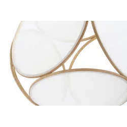 PLAFONNIER BAMBOU LIN 5 FACES 41X39X39cm