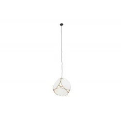 PLAFONNIER BAMBOU LIN 5 FACES 41X39X39cm