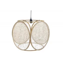 PLAFONNIER BAMBOU LIN 4 FACES 40.5X40.5X42.5cm