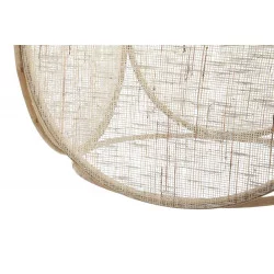 PLAFONNIER BAMBOU LIN 40,5X40,5X42,5 4 F